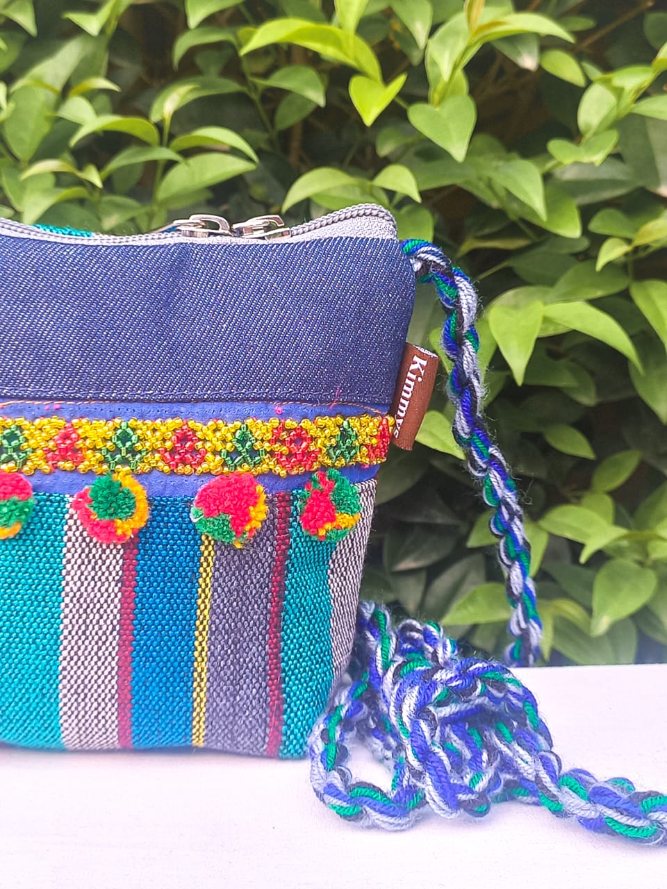 (181) Dori Bag Blue-Multicolour