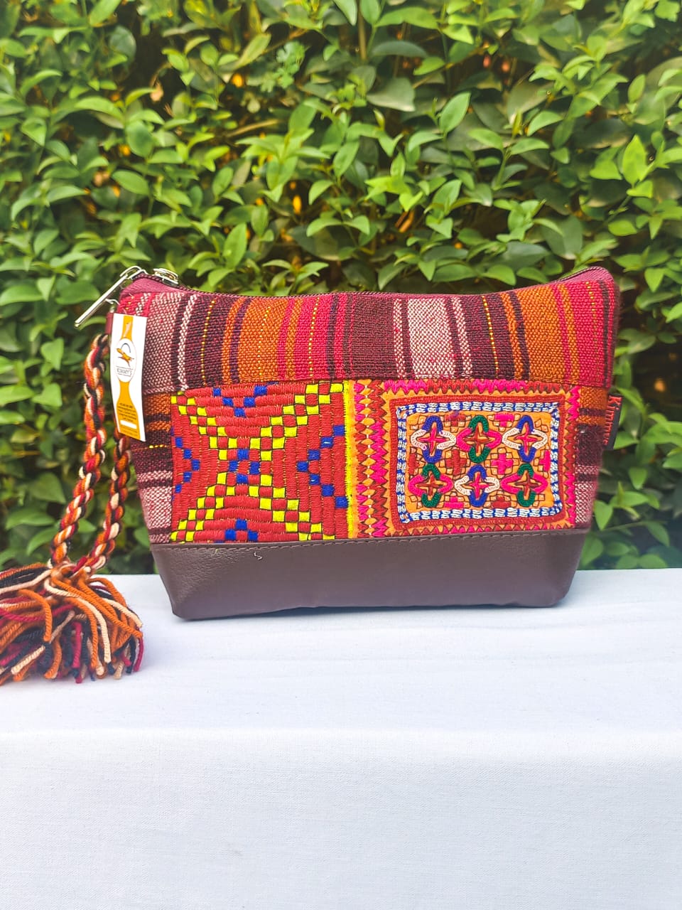 (275) Pouch Brown-Multicolour