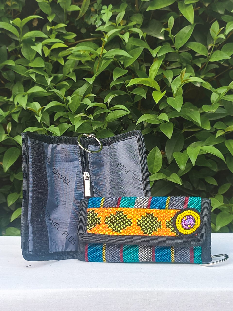 (36) Key Holder Blue-Multicolour