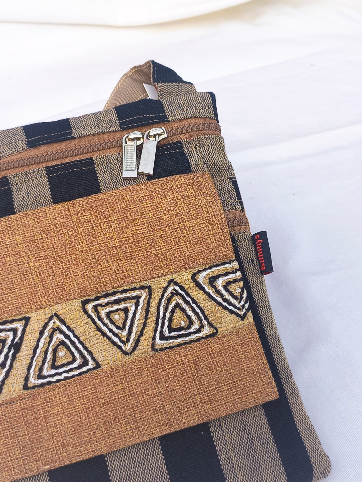 (375) Cross Bag Black And Grey