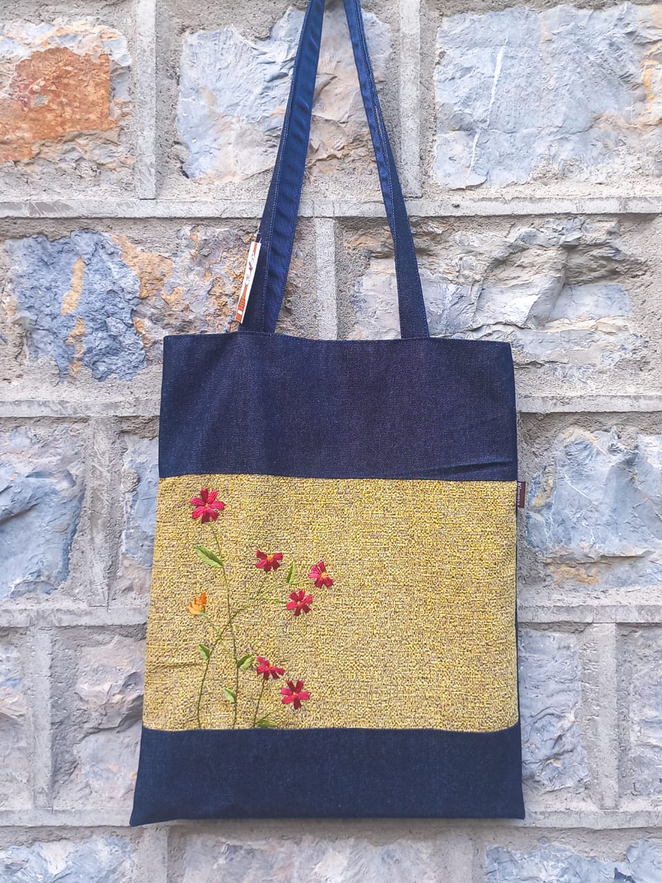 (521) Tote Bag Beige Burlap