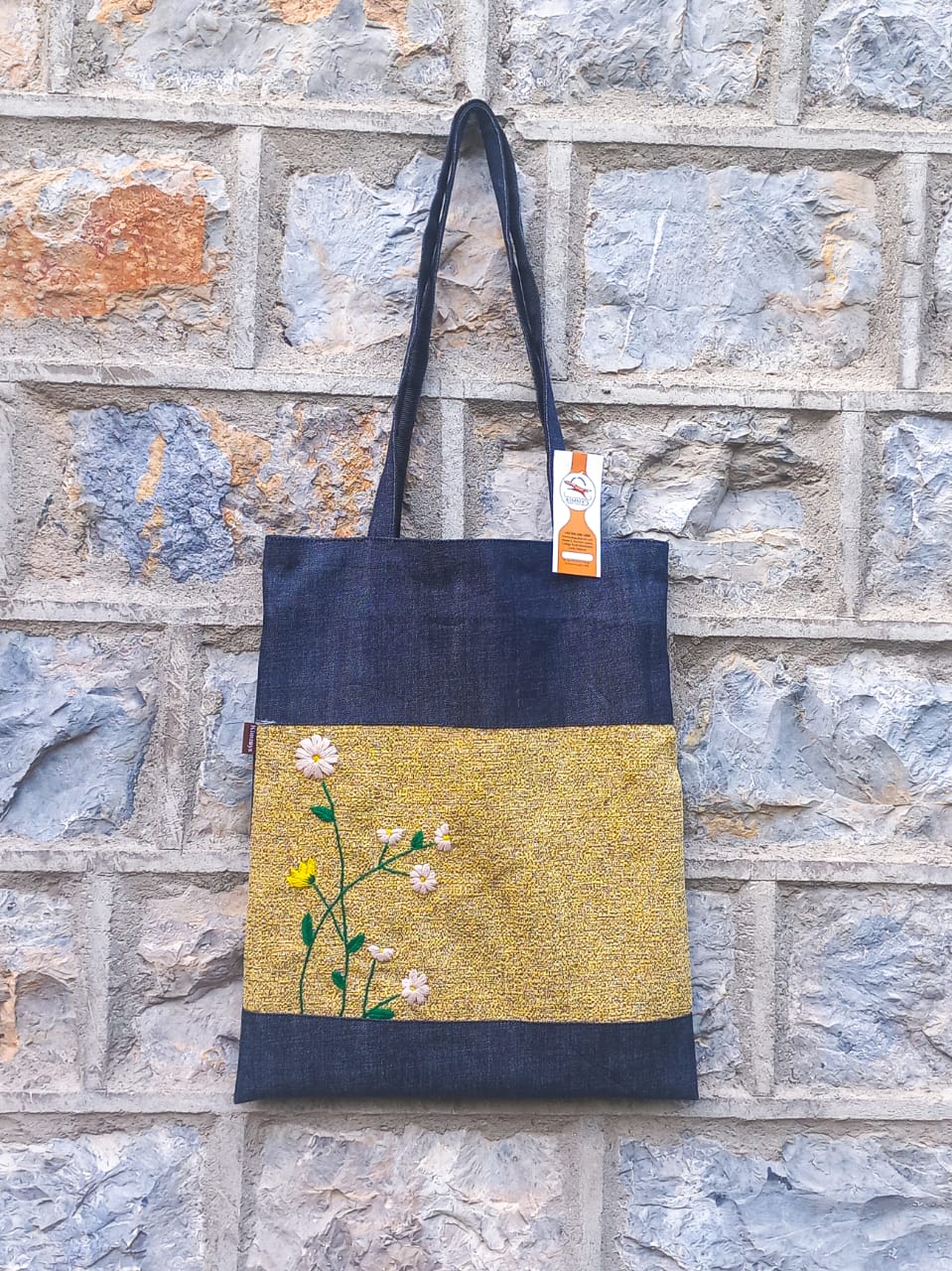 (522) Tote Bag Beige Burlap