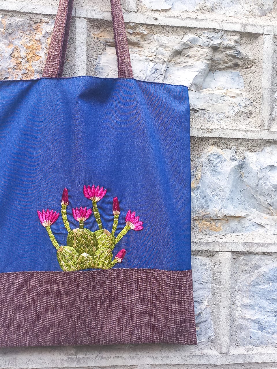 (524) Tote Bag Brown Burlap