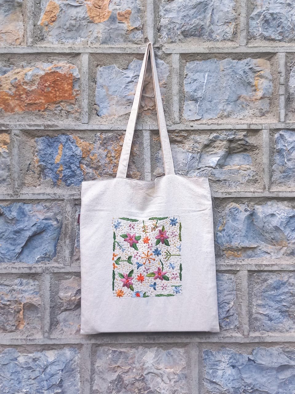 (525) Tote Bag White Canvas