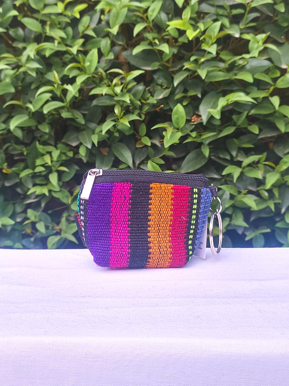 (17) Key Pouch Purple-Handwoven