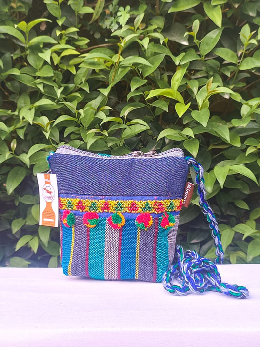 (181) Dori Bag Blue-Multicolour