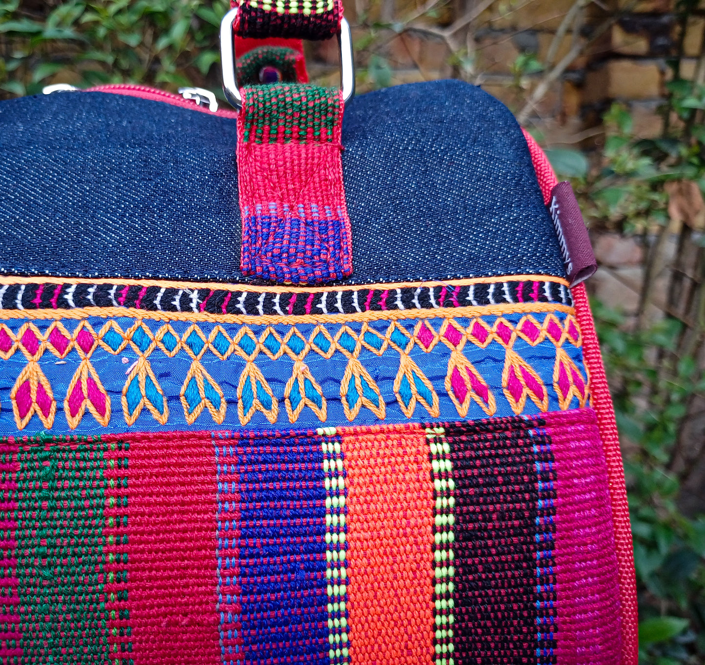 Hand Bag Red-Multicolour