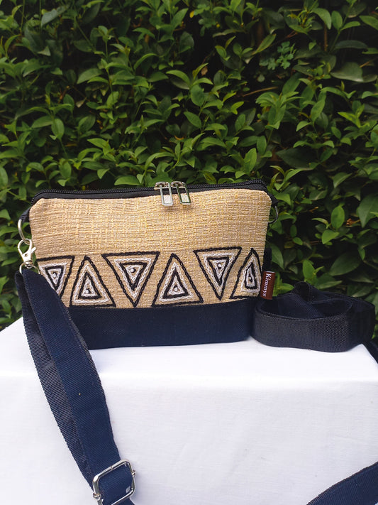 (260) Side Strap Bag Beige Burlap