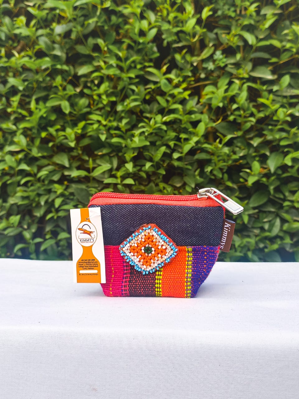 (08) Key Pouch Red-Multicolour