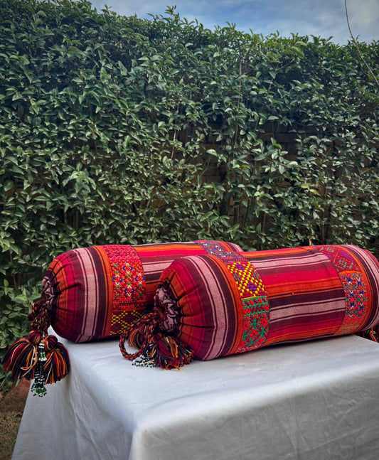 1472 Bolsters Brown-Multicolour (pair with filling)